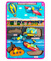 Wooden Transportation mini Board - 22*15 cms - EKW0178